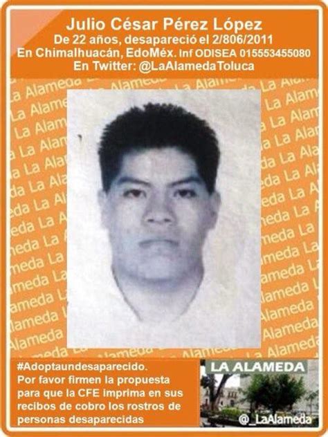 La Alameda EdoMex on Twitter TeBuscamos Julio César Pérez López