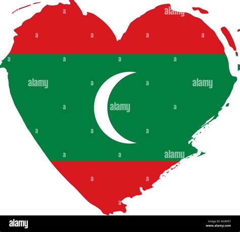 Maldives Flag Vector Illustration Stock Vector Image Art Alamy