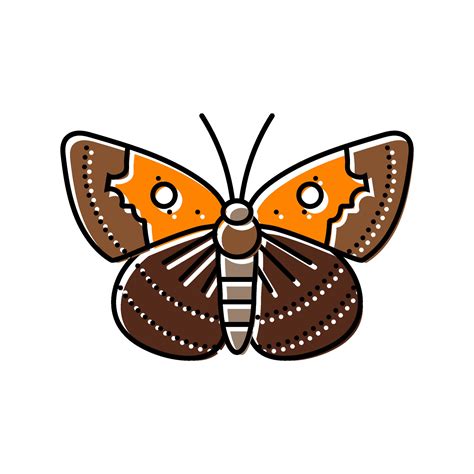 mormon metalmark insect color icon vector illustration 35452584 Vector