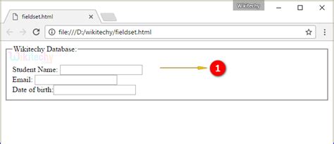 Html Tutorial Fieldset Tag In Html Html5 Html Code Html Form