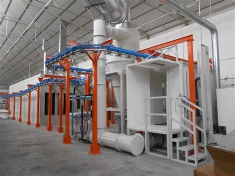 Mild Steel And Steelness Steel Conveyorized Powder Coating Plant At