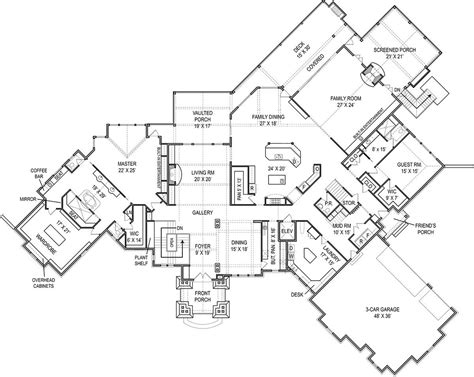 Kettle Creek Lodge House Plan Two Story Luxury Estate Rustic Mountain