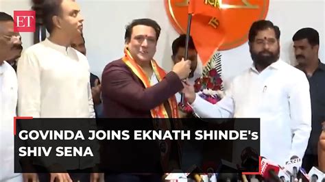 Lok Sabha Election Bollywood Actor Govinda Returns To Politics Joins Eknath Shindes Shiv Sena