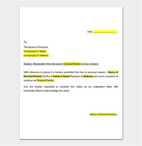 Resignation Letter Immediate Effect Printable Templates Printable Free