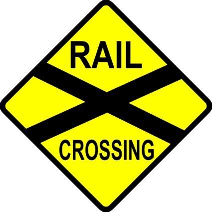 Railroad Crossing Ahead Sign