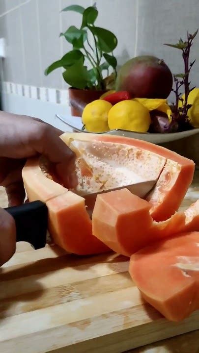 Fruit Cutting 😍😋🥰 Orange Papaya Shortsasmr Cuttingasmr Papayafruit Shortsfruits