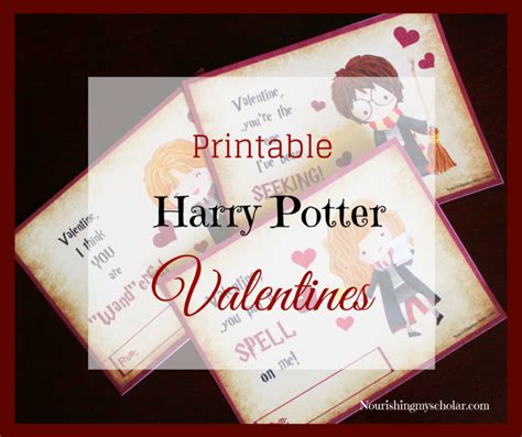 Harry Potter Valentines Nourishing My Scholar Harry Potter