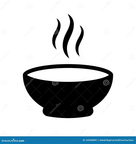 Hot Soup Vector Icon Isolated On Transparent Background Hot Sou