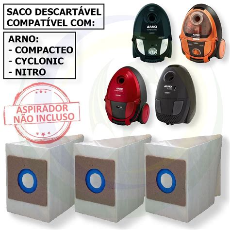 Saco Descart Vel Para Aspirador De P Arno Modelos Compacteo