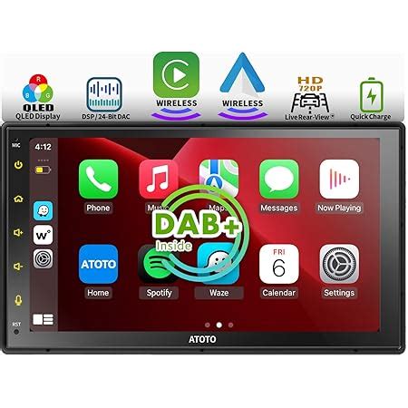 Atoto A Pf Zoll Qled Touchscreen Android Doppel Din Autoradio