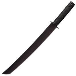 Cold Steel Tactical Wakizashi Machete Tanto Black Tactical Cs