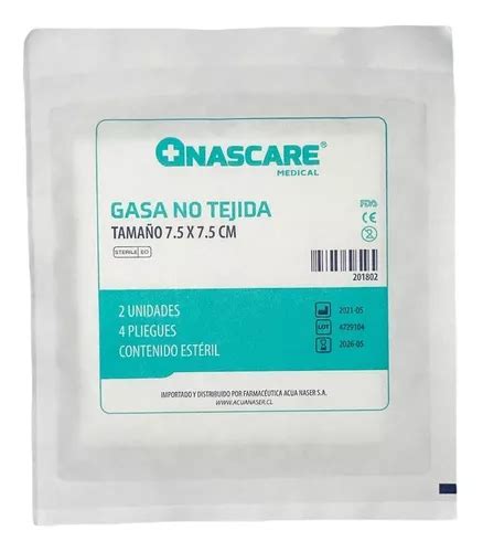 Gasa No Tejida Est Ril X Cm Caja X Sobres X Un Cuotas