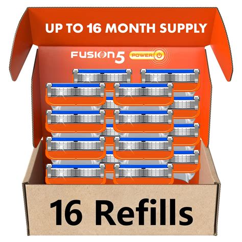 Razor Blade Shaving Razor Blade Refills For Fusion 5 16 Count Orange