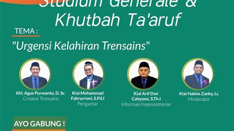 Trensains Sragen Khutbah Ta Aruf Atau Opening Speech Santri Baru Youtube