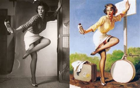 Gil Elvgren Pin Up Models Photos And Art Before And After Etsy Schweiz