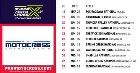 Motocross Schedule 2024 Calendar Lane Shanon