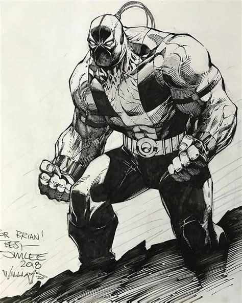 Bane By Jim Lee And Scott Williams Comic Style Art Comic Book Art