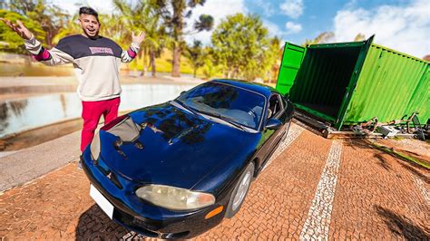 Primeiro Role O Carro Do Conteiner Na Rua Youtube