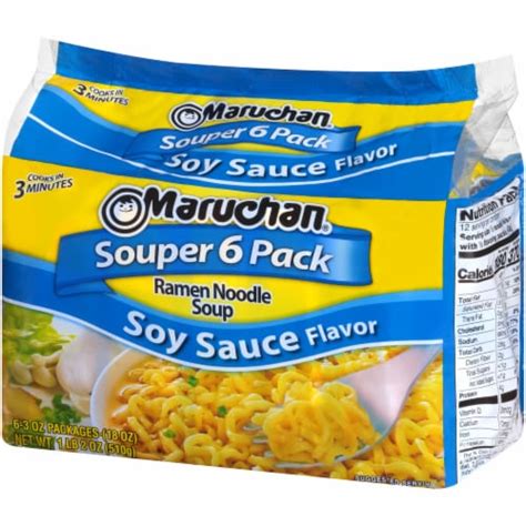 Maruchan Ramen Souper 6 Pack Oriental Flavor Noodle Soup 6 Ct 3 Oz