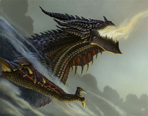 forging deathwing  art  michael whelan