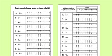 Dodawanie I Odejmowanie Pisemne Karta Pracy Teacher Made Off