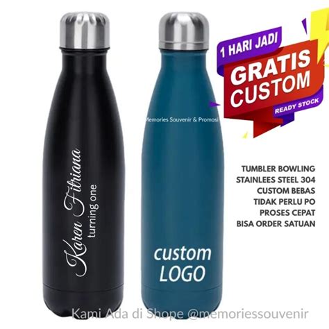 Jual Tumbler Bowling Ml Gratis Cetak Grafir Nama Logo Anda