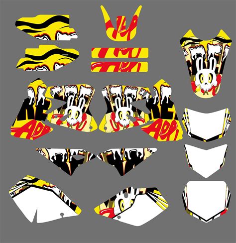 New Style Team Graphics Backgrounds Decals Stickers For Suzuki Drz400