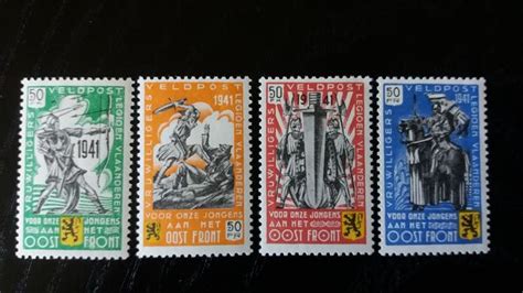 Belgium 1943 Military Post Stamps Flemish And Walloon Legion Catawiki