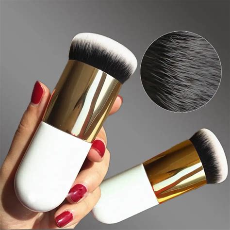 New Chubby Pier Foundation Brush Flat Cream Makeup Brushes Professional