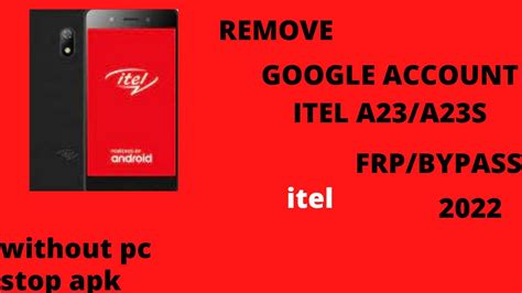 Como Remover Conta Google Frp Bypass Itel A A S Youtube