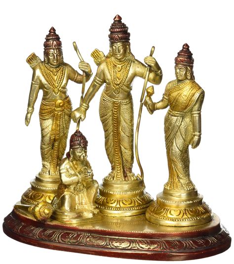 Buy CraftVatika Ram Sita Laxman Hanuman Statue Hindu God Figurine Metal