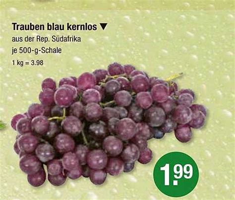 Trauben Blau Kernlos Angebot Bei V Markt