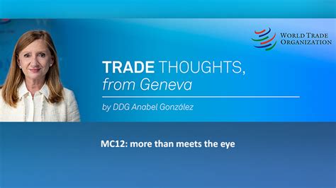 WTO Blogs Trade Thoughts from Geneva A blog by DDG Anabel González