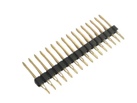 3A PBT Black Press Fit Pin Header Connectors 2 54mm Pitch