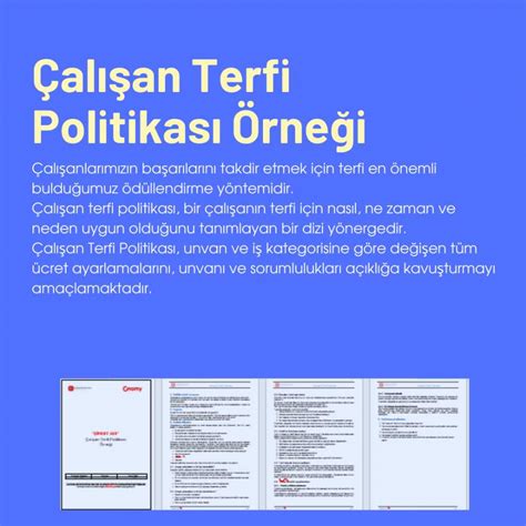 Çalışan Terfi Politikası Örneği - kolaytrend.com