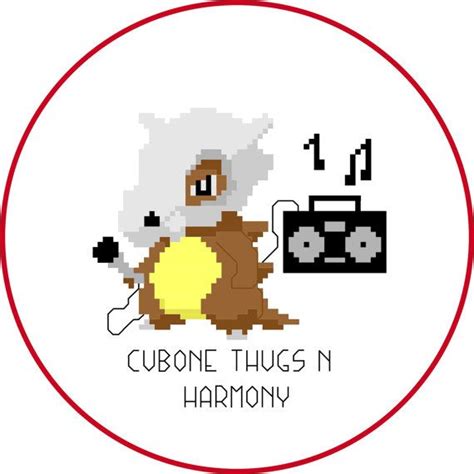 Cubone Thugs N Harmony Pokemon Cross Stitch Pattern Pdf Etsy