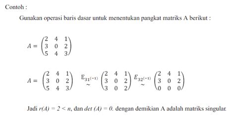 48 Contoh Soal Rank Matriks Mikel Ray