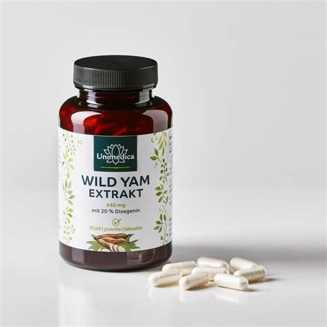 Wild Yam Extrakt 880 Mg Pro Tagesdosis 2 Kapseln Mit 20