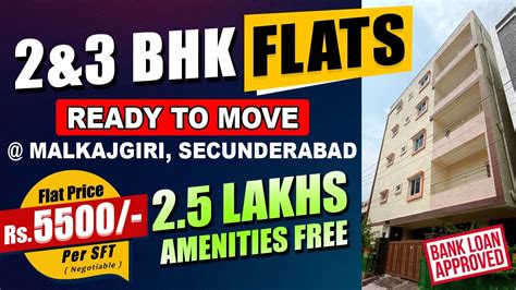 Ready To Move Flats For Sale In Hyderabad Malkajgiri Secunderabad