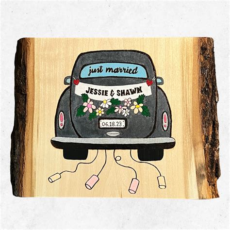 Just Married Sign, Just Married Car Sign, Wedding Sign, Wedding Gift - Etsy