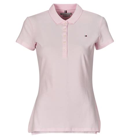 Tommy Hilfiger Heritage Short Sleeveslim Polo Rosa Kostenloser