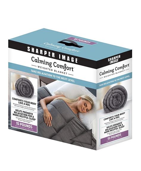 Sharper Image Calming Comfort 20lb Weighted Blanket And Reviews