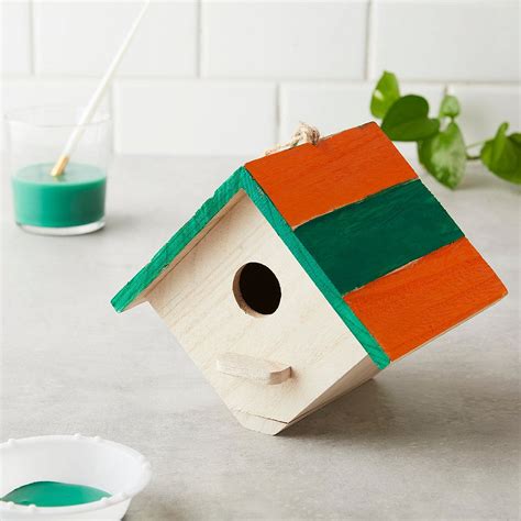 7 Wooden Hanging Wood Birdhouse By Make Market Unfinished Hanging