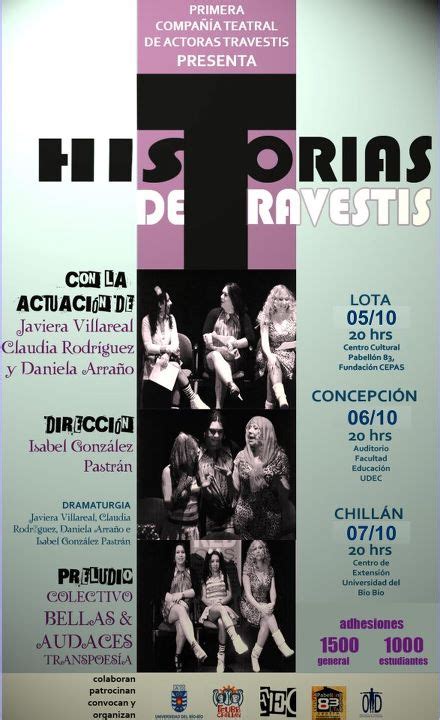 Blog De Chillanactivo Obra De Teatro Historias De Travestis En Chill N