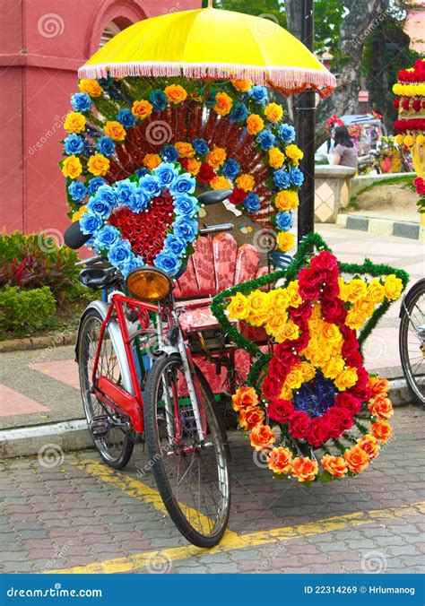 Trishaw In Melaka Malaysia Stock Image Image Of Cyclo Bikecab 22314269