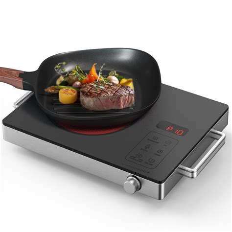 PAYISHO W Portable Ceramic Infrared Hot Plate Stainless Steel Induction Cooker With Double