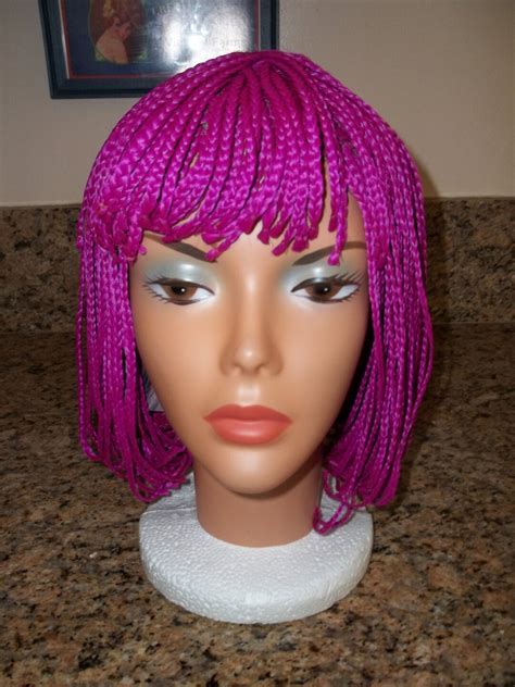 Purple Wigbraided Wig Halloween Wig Costume Wig Synthetic Hair