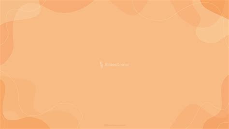 Peach Background Plain Aesthetic With Organic Shapes Slidescorner