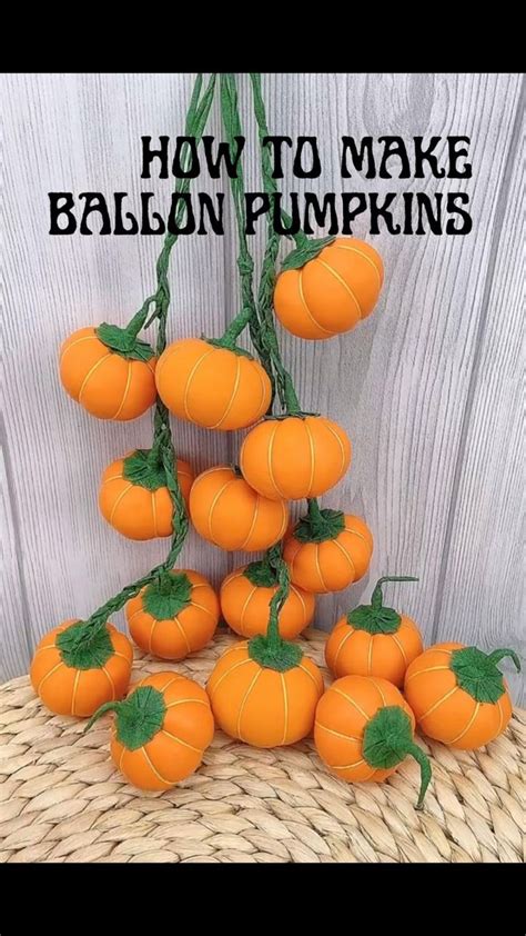 Tutorial How To Make Balloon Pumpkins Diy Halloween Decorations