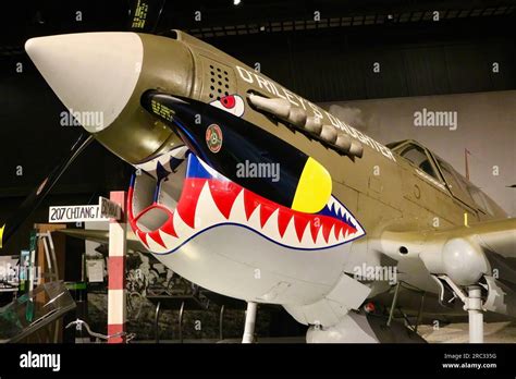 Curtiss P-40N Warhawk US Army Air Force Flying Tiger fighter plane The Museum of Flight Seattle ...